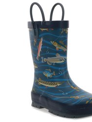 Kids Gone Fish'n Rain Boot