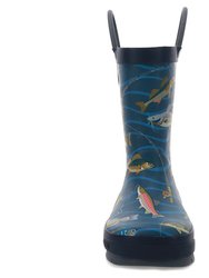 Kids Gone Fish'n Rain Boot