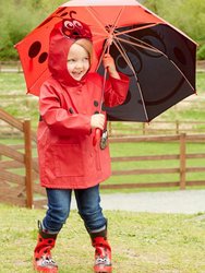 Kids Ladybug Rain Boots - Red