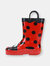 Kids Ladybug Rain Boots - Red