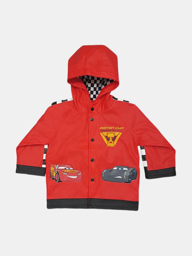 Kids Lightning McQueen Rain Coat - Red