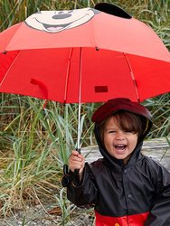 Kids Mickey Mouse Umbrella - Red