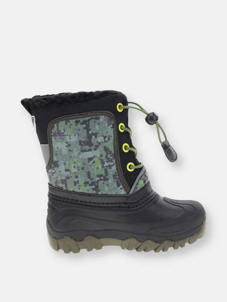 Kids Olympic Snow Boot - Olive