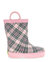 Kids Precious Plaid Rain Boot - Pink