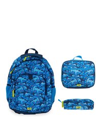 Kids Shark Chase Backpack - Navy