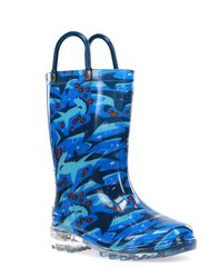 Kids Shark Chase Lighted Rain Boot