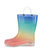 Kids Sparkle Metallic Lighted Rain Boot