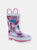 Kids Tie Dye Rain Boot - Fuschia