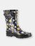 Women's Bloom Bees Mid Rain Boot - Black