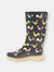 Women's Chicken Plaid Tall Rain Boot