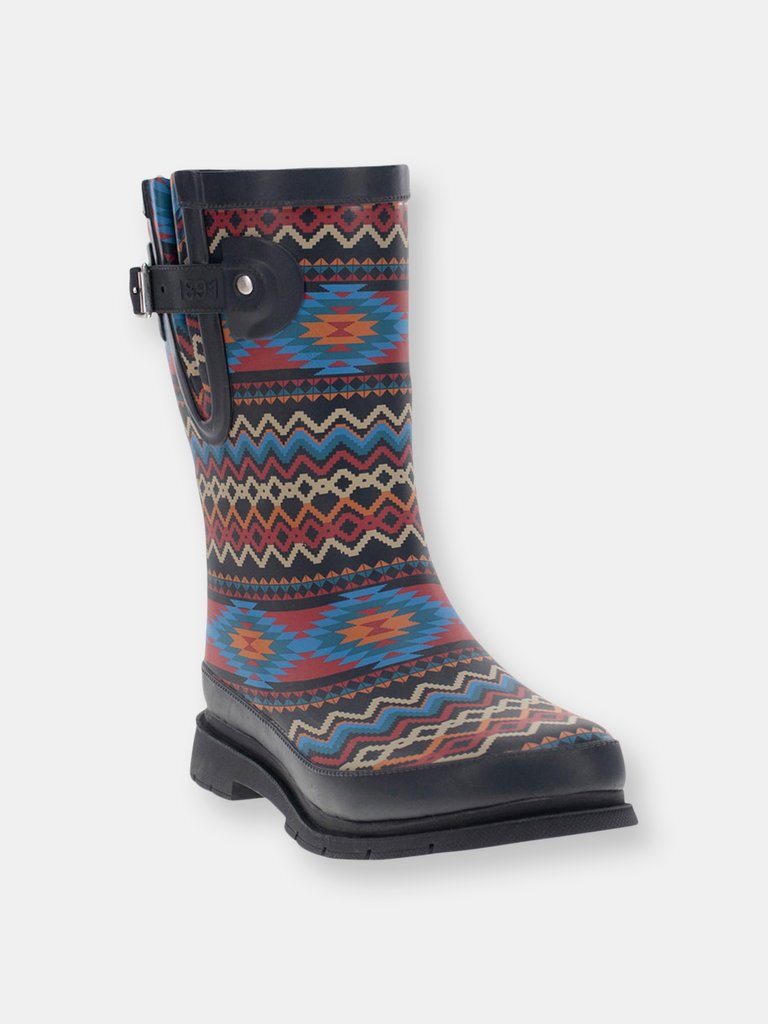 Women's Country Stripe Mid Rain Boot