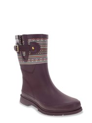 Women's Craft Top Pop Mid Rain Boot - Maroon