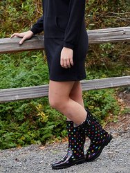 Women's Dot City Rain Boot - Black