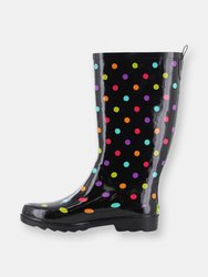 Women's Dot City Rain Boot - Black