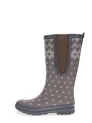 Women's Fair Isle Tall Rain Boot - Taupe