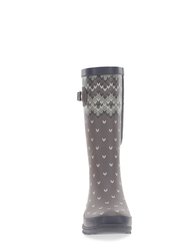 Women's Fair Isle Tall Rain Boot - Taupe