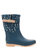 Women's Party Dot Mid Rain Boot - Navy