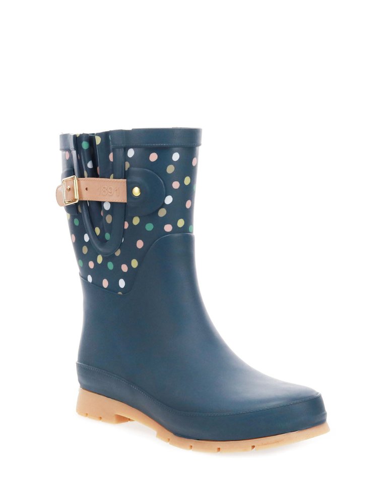 Women's Party Dot Mid Rain Boot