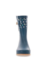 Women's Party Dot Mid Rain Boot