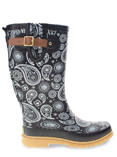 Western Chief Women's Poppin' Paisley Tall Rain Boot - Black product