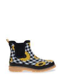 Women's Sunny Flowers Chelsea Boot - Black