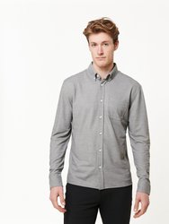 Limitless Merino Button-Down Shirt - Concrete