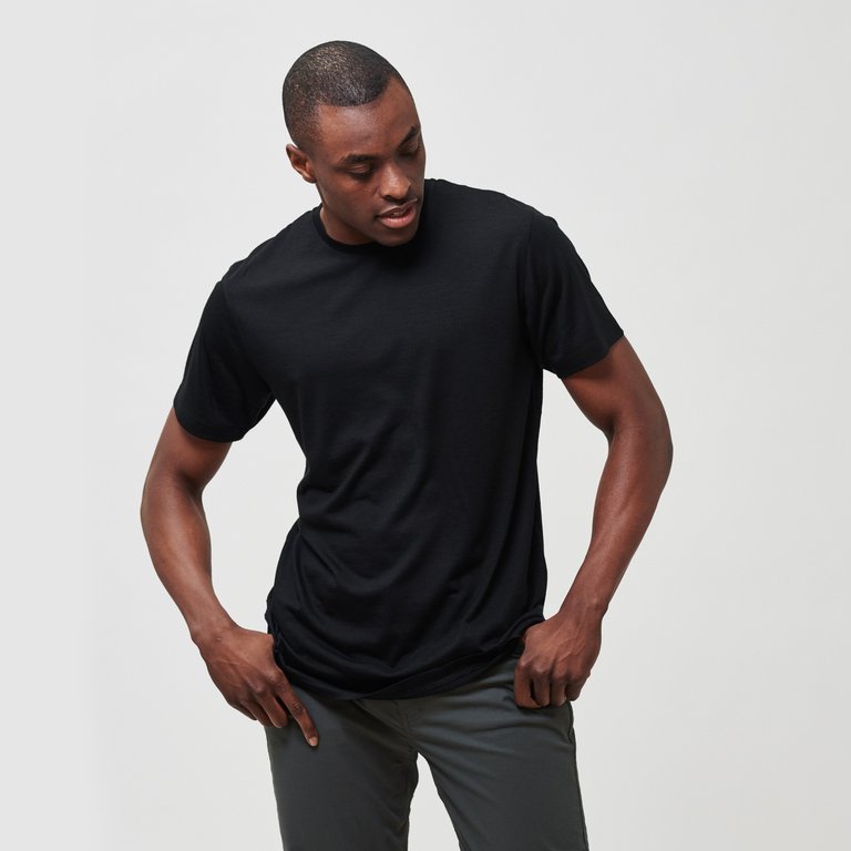 StrongCore Merino Tee - Black