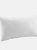 Cotton Canvas Square Throw Pillow Cover (Light Grey) (40cm x 40cm) - Light Grey