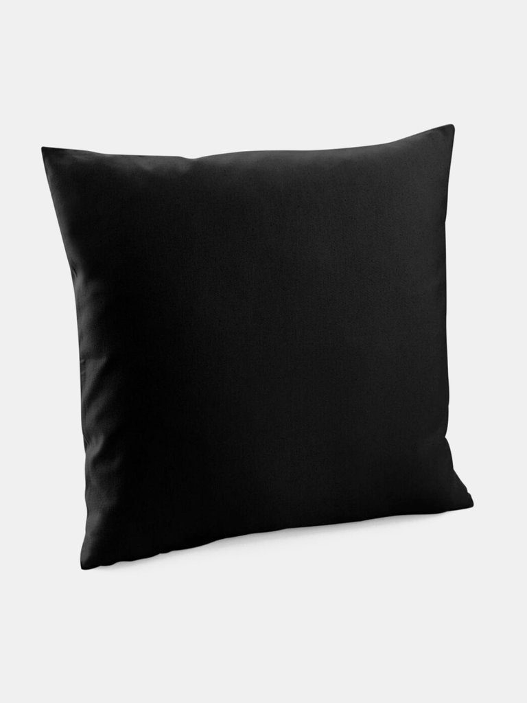 Fairtrade Throw Pillow Cover 40cm x 40cm - Black - Black