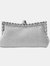 Where's That From Caroline Embellished Crystal Evening Clutch Bag (Silver) - Silver