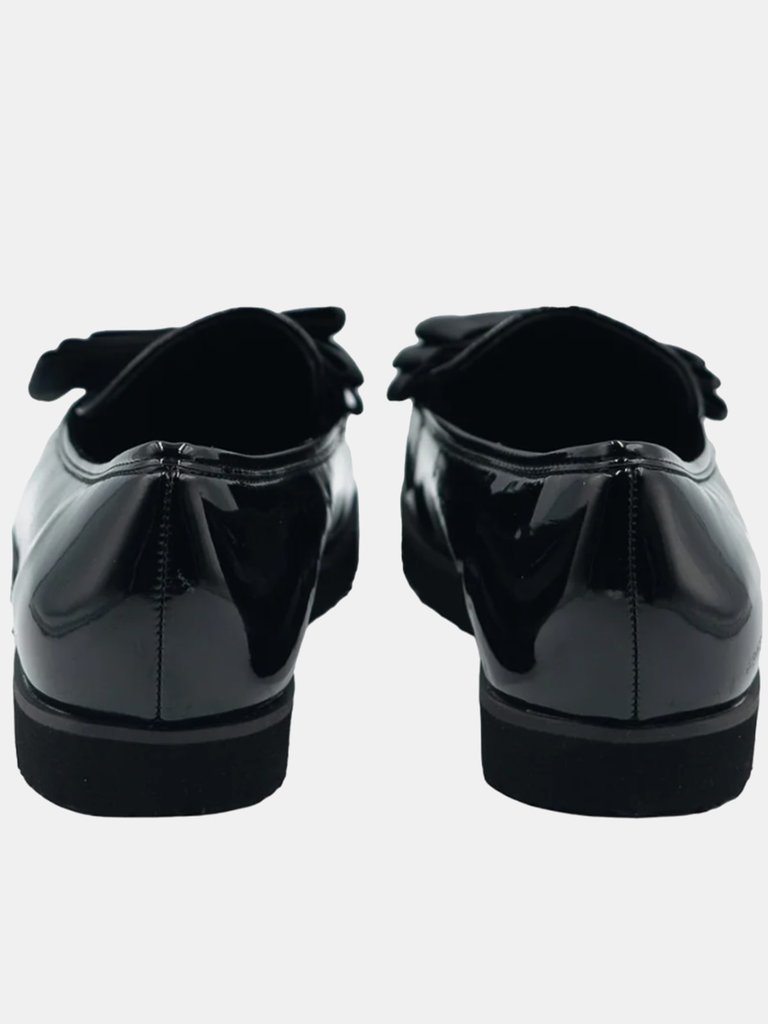 Where's That From Girls Juliette Slip-on Loafers (Black Patent) (3 Little Kid)