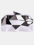 Where's That From Melanie Geometric Pattern Clutch Bag (Silver) - Silver