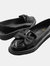 Where's That From Womens/Ladies Alpha Bow Slip-on Loafers (Black Patent) (7)