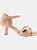 Where's That From Womens/Ladies Artemis Faux Leather Mid Heel Sandals (Champagne) (10) - Champagne