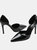 Where's That From Womens/Ladies Athens Patent Faux Leather Pointed Stiletto Heel High Heels (Black) (10)