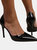 Where's That From Womens/Ladies Athens Patent Faux Leather Pointed Stiletto Heel High Heels (Black) (10)