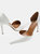 Where's That From Womens/Ladies Athens Patent Faux Leather Pointed Stiletto Heel High Heels (White) (9)