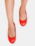 Where's That From Womens/Ladies Bexley Slip-on Flat Pumps (Red) (5)