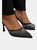 Where's That From Womens/Ladies California Diamante Sling Back Wide High Heels (Black) (7 Wide)