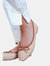 Where's That From Womens/Ladies Dawn Woven Bow Detail Ballerina Flats (Beige) (9)