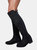 Where's That From Womens/Ladies Diem Suede Knee-High Low Heel Boots (Black) (10)