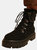 Where's That From Womens/Ladies Heidi Faux Suede Lace Up Platform Boots (Black) (6) - Black