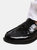 Where's That From Womens/Ladies Houston Patent Leather Slip-on Wide Loafers (Black) (10 Wide)