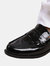 Where's That From Womens/Ladies Houston Patent Leather Slip-on Wide Loafers (Black) (9 Wide)