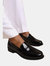 Where's That From Womens/Ladies Houston Slip-on Loafers (Black) (5) - Black