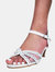 Where's That From Womens/Ladies Jillian Diamante Mesh Strappy Shoes (White) (10)