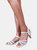 Where's That From Womens/Ladies Jillian Diamante Mesh Strappy Shoes (White) (10) - White