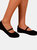 Where's That From Womens/Ladies Josie Suede Ballerina Flats (Black) (9) - Black