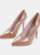 Where's That From Womens/Ladies Kyra Patent Leather Pointed Wide High Stiletto Heel Pumps (Mocha) (9 Wide)