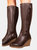 Where's That From Womens/Ladies Lara Faux Leather Side Zip Wedge Mid Calf Boots (Khaki) (10)